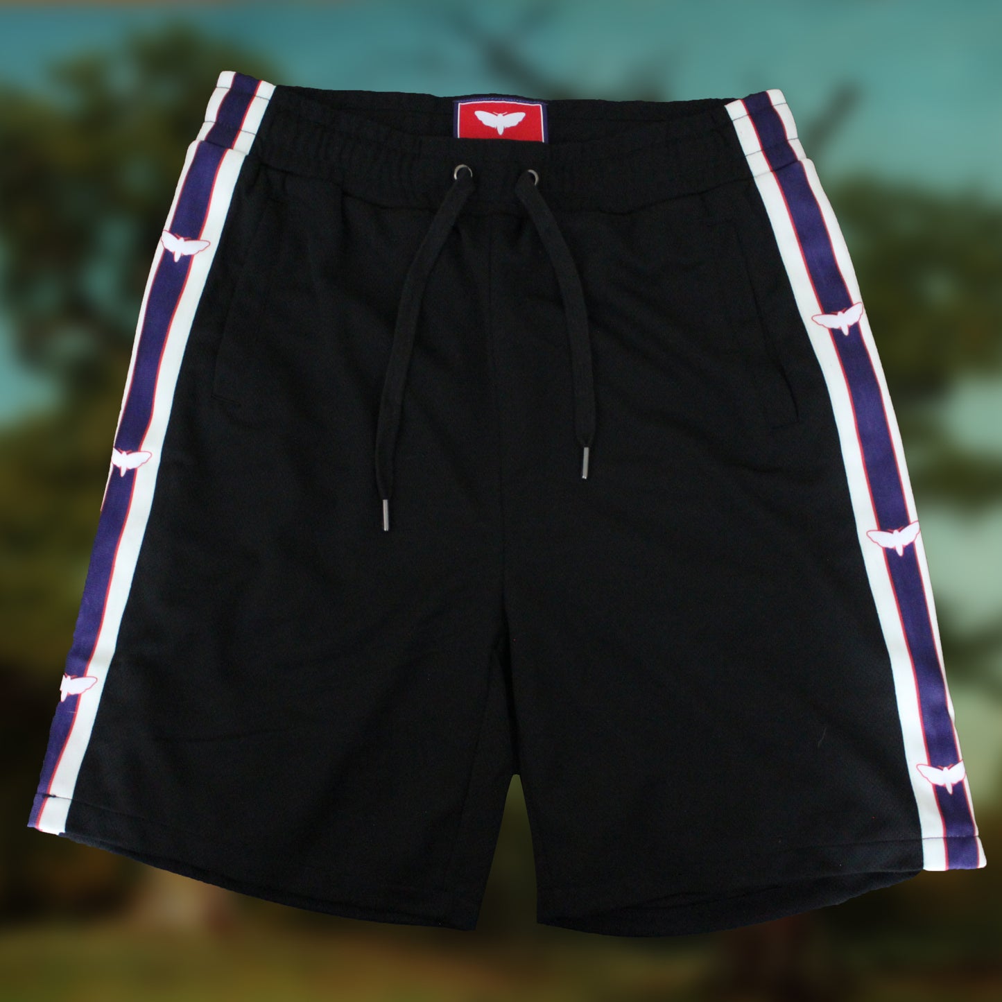 Black Mesh Athletic Shorts
