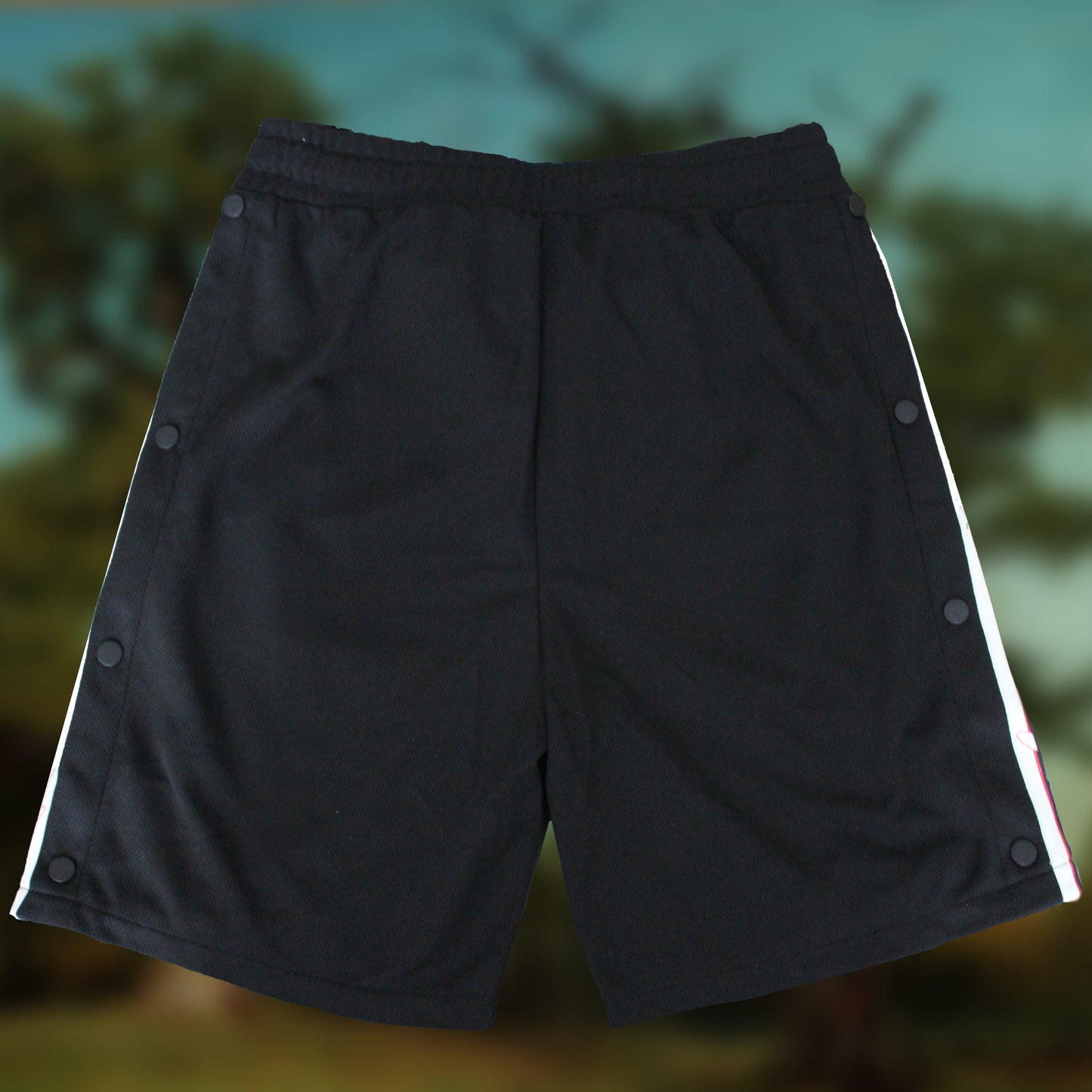 Black Mesh Athletic Shorts