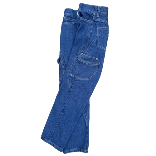 Blue Denim Jeans with Side Pocket Design