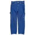 Blue Denim Jeans with Side Pocket Design