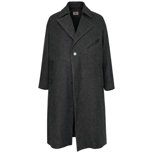 Black Wool Overcoat