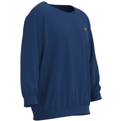 Blue Distressed Crewneck