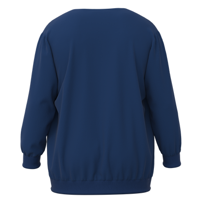Blue Distressed Crewneck