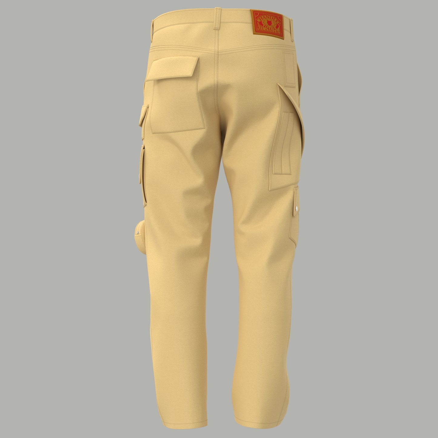 Khaki Asyme Cargo Pants