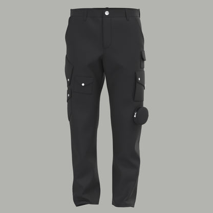 Black Asyme Cargo Pants