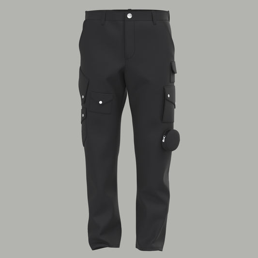 Black Asyme Cargo Pants