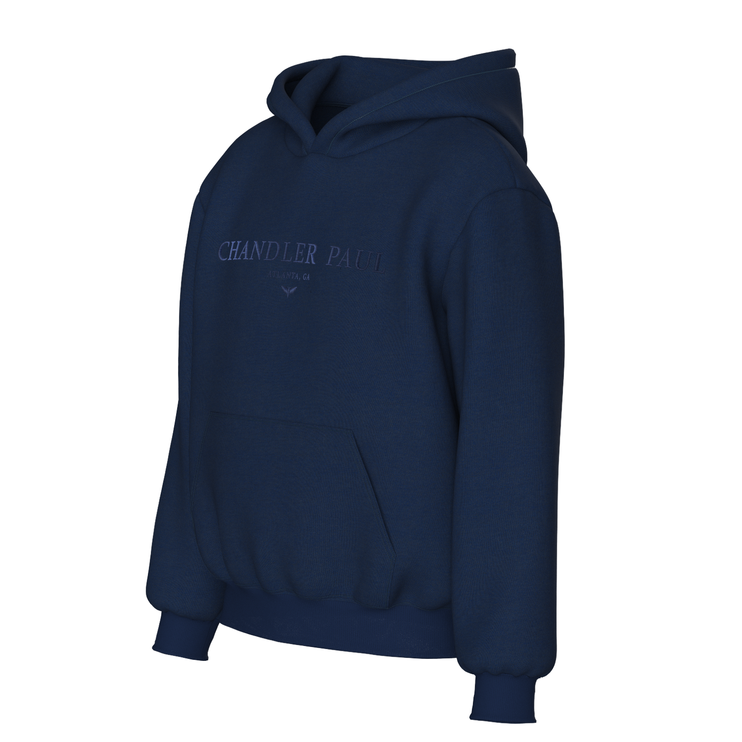 Navy Hoodie with Embroidered logo