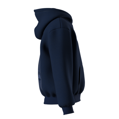 Navy Hoodie with Embroidered logo