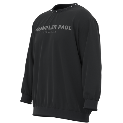 Black Spiked Crewneck